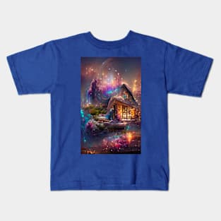 Beautiful House in the Galaxy Kids T-Shirt